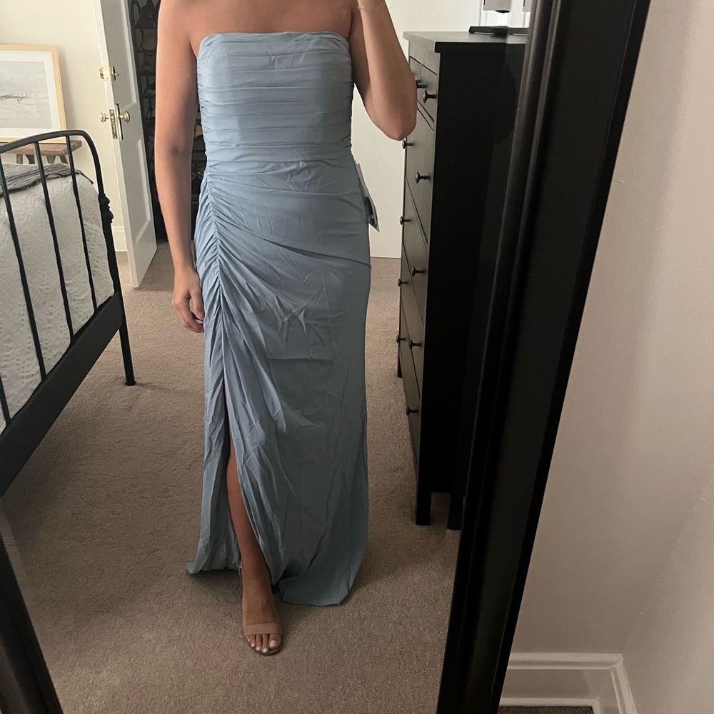 Azazie Dusty Blue Bridesmaids dress